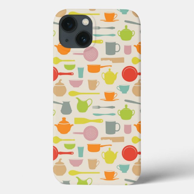 Dishes Pattern Case-Mate iPhone Case (Back)