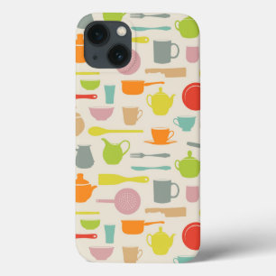 Dishes Pattern iPhone 13 Case