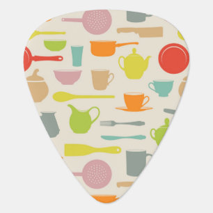 Dishes Pattern Guitar Pick
