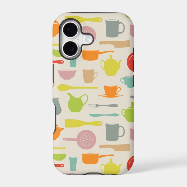 Dishes Pattern Iphone Case (Back)