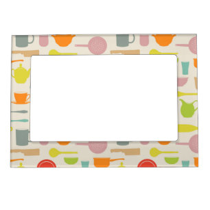 Dishes Pattern Magnetic Frame