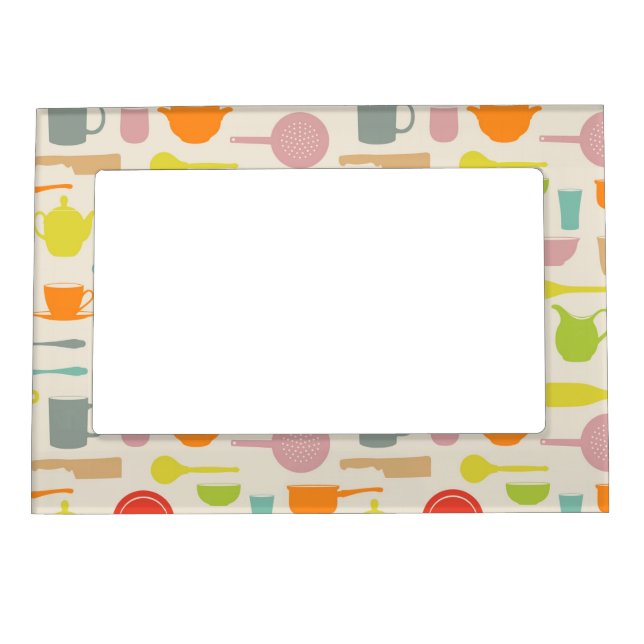 Dishes Pattern Magnetic Frame (Front)