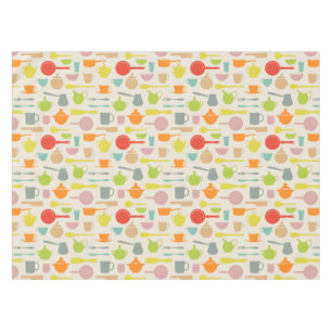 Dishes Pattern Tablecloth