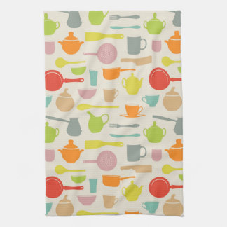 Dishes Pattern Towel