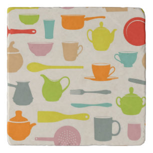 Dishes Pattern Trivet