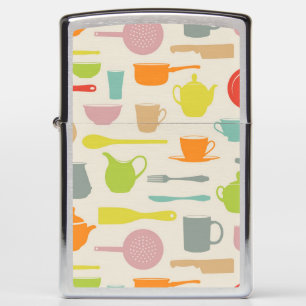 Dishes Pattern Zippo Lighter