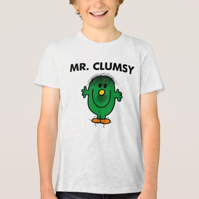 Disheveled Mr. Clumsy Tri-Blend Shirt (Front)
