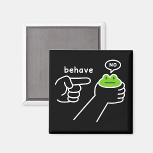 Dishonest Frog Frog Meme Behave No Cartoon  Magnet