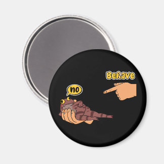 Dishonest Frog Funny Frog Meme Behave No Cartoon Magnet