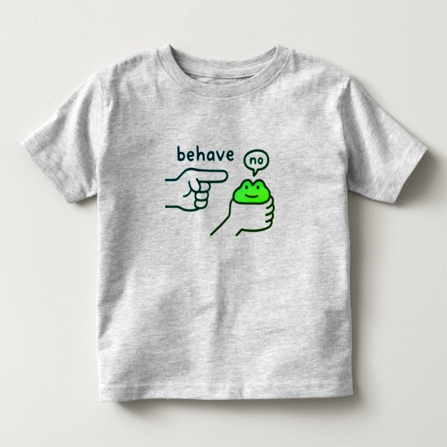 Dishonest Frog Funny Frog Meme Toddler T-shirt (Front)
