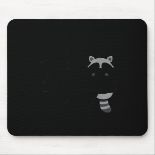Dishonest Raccoon Funny Raccoon Meme Behave No Car Mouse Pad
