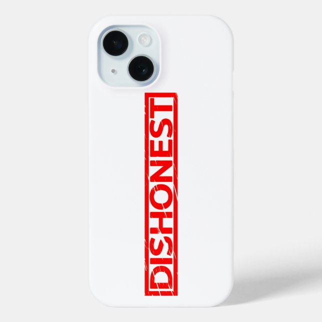 Dishonest Stamp Case-Mate iPhone Case (Back)