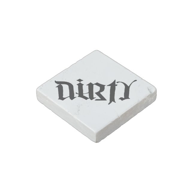 Dishwasher Ambigram Magnet (Angled)