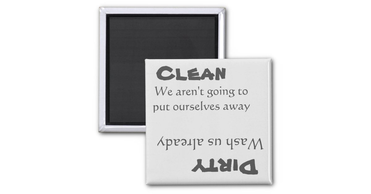 Dishwasher Magnet Clean Dirty Sign Funny