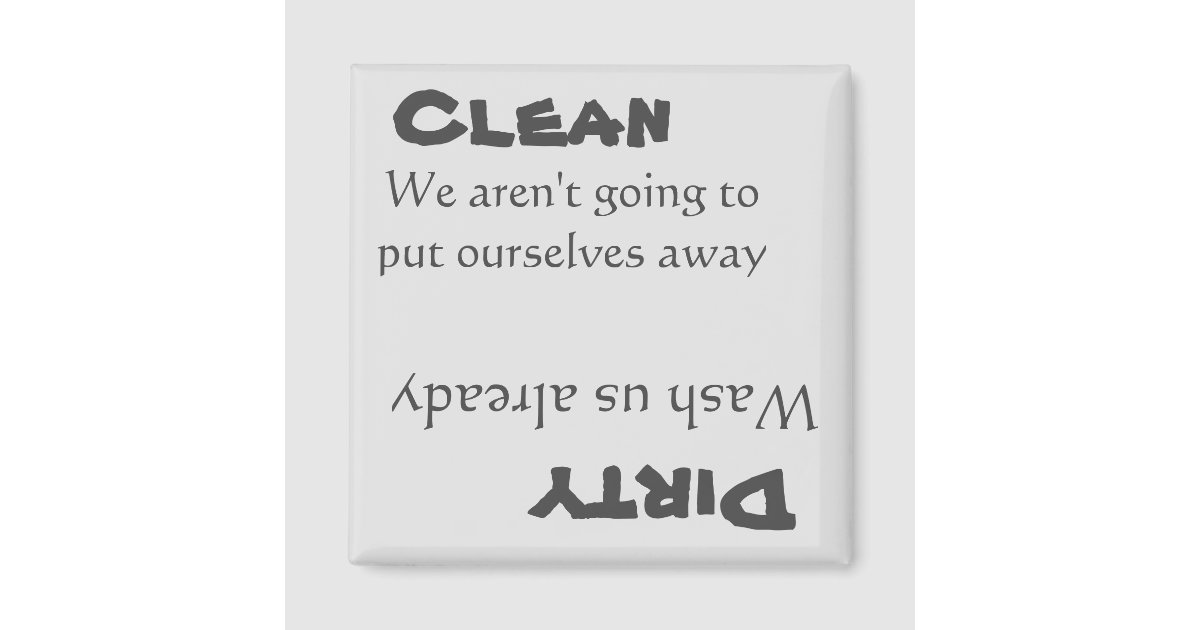 Dishwasher Clean Dirty Magnet Sign - Funny Kitchen Magnet | X-bet