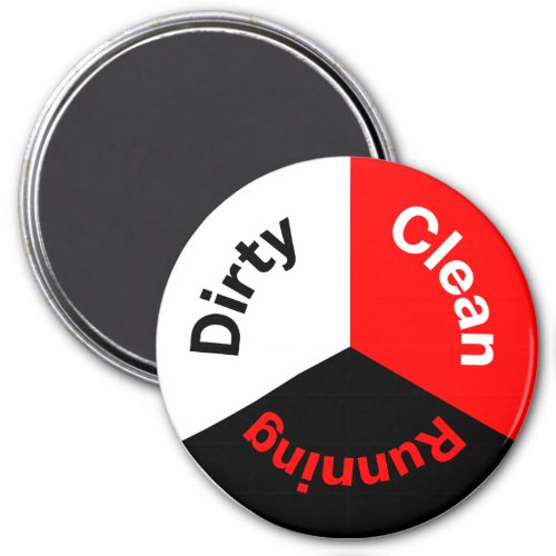 Dishwasher Clean Dirty Running Dishes Kitchen Magnet