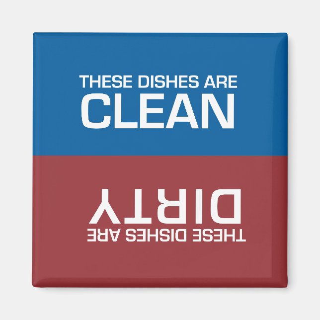 Dishwasher Clean or Dirty Magnet (Front)