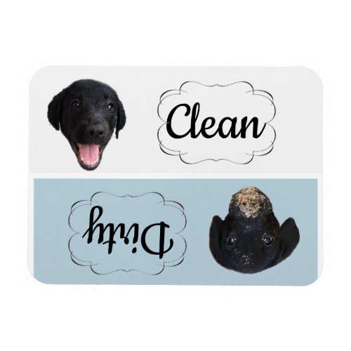 Dishwasher Magnet Black Lab_CleanDirty