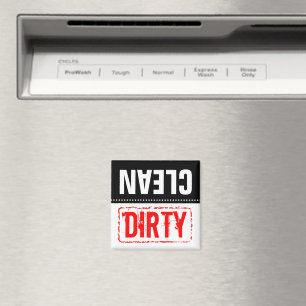 Dishwasher magnet Clean or dirty dishes
