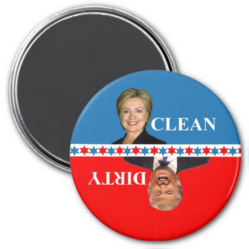 Dishwasher magnet Clinton Trump
