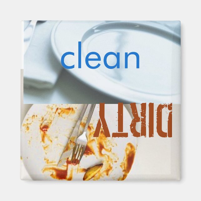 dishwasher magnet dirty clean (Front)