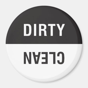 Dishwasher Magnet Dirty Clean Sign or Notification