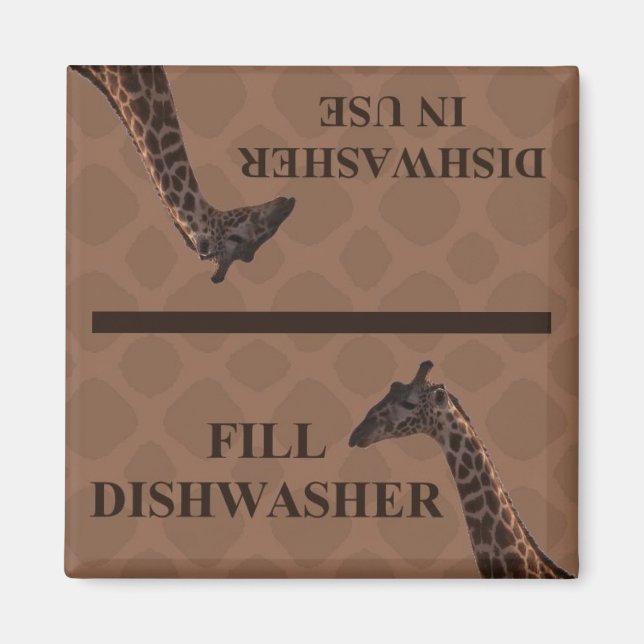 Dishwasher Magnet - Giraffe (Front)