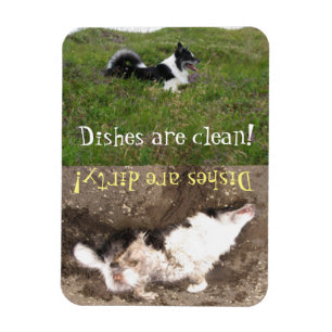 Dishwasher reminder, Clean vs dirty, customize Magnet