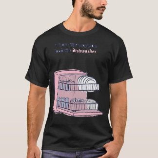 Dishwasher Safe - Cool Blue Print T-Shirt