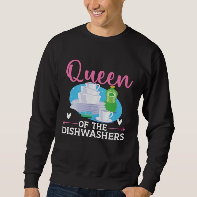 Dishwashing Job Profession Restaurant Employee Dis Sweatshirt (Front)