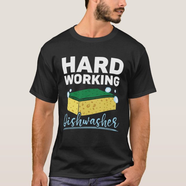 Dishwashing Job Profession Restaurant Employee Dis T-Shirt (Front)
