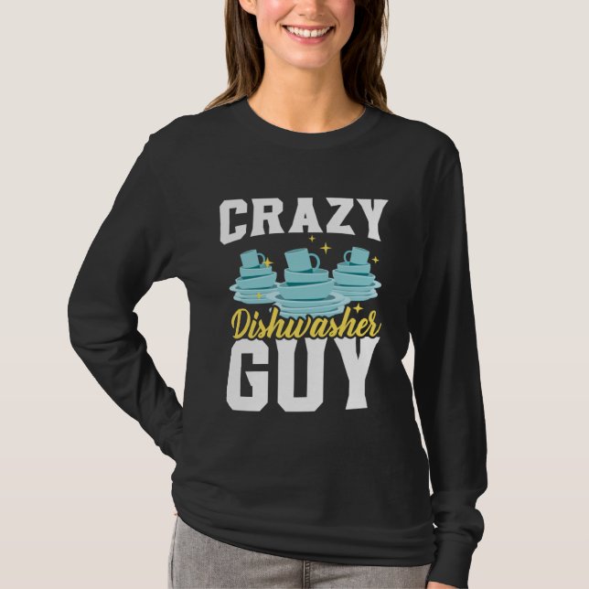Dishwashing Job Profession Restaurant Employee Dis T-Shirt (Front)