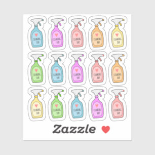 Disinfectant Spray Cleaning Time Chores Planner Sticker