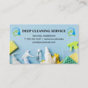 Disinfection Equipment Cleaning Tools Business Card