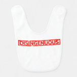 Disingenuous Stamp Baby Bib