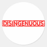 Disingenuous Stamp Classic Round Sticker