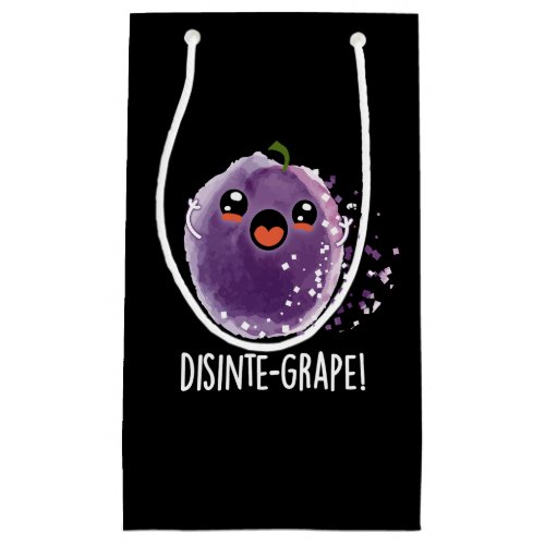 Disinte_grape Funny Grape Pun Dark BG Small Gift Bag