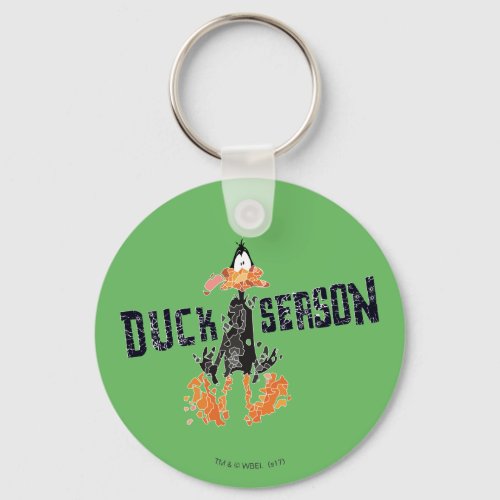 Disintegrated DAFFY DUCK Duck Season Keychain