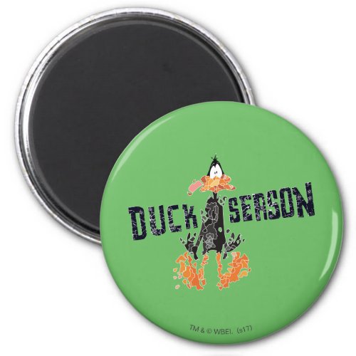 Disintegrated DAFFY DUCK Duck Season Magnet