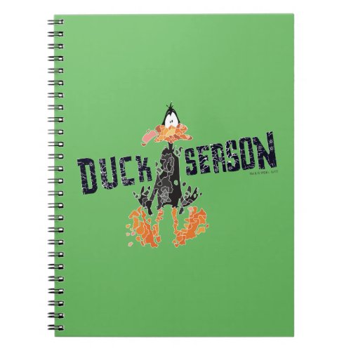 Disintegrated DAFFY DUCKâ Duck Season Notebook