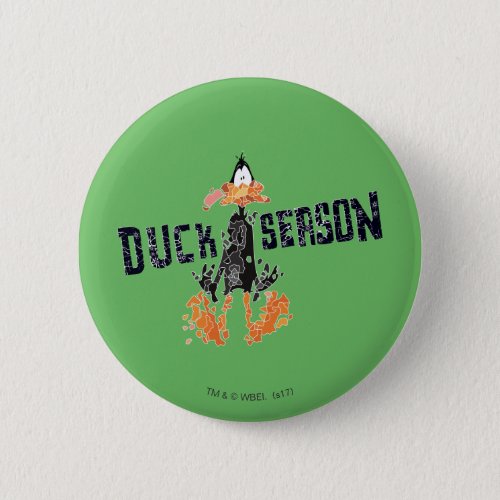Disintegrated DAFFY DUCK Duck Season Pinback Button