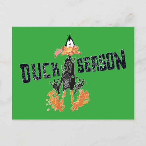 Disintegrated DAFFY DUCKâ Duck Season Postcard