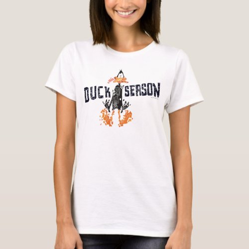 Disintegrated DAFFY DUCK Duck Season T_Shirt