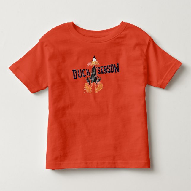 Disintegrated DAFFY DUCK™ "Duck Season" Toddler T-shirt (Front)
