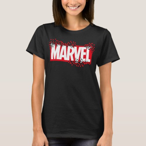 Disintegrating Marvel Logo T_Shirt