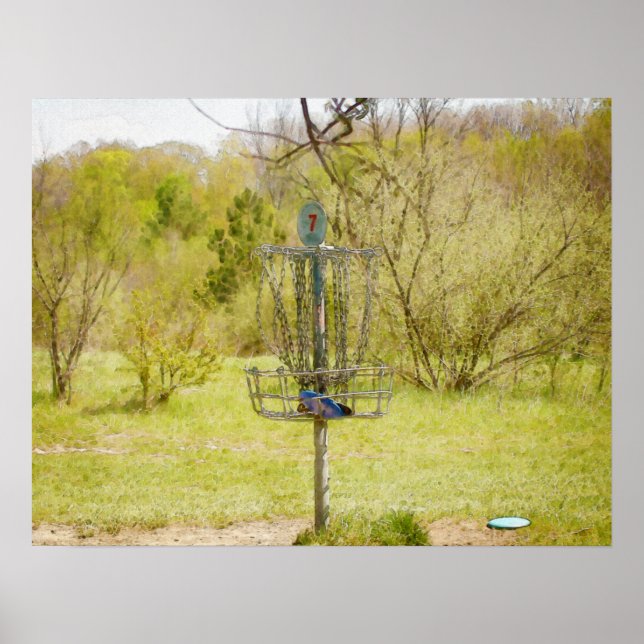Disk Golf Basket 7 Poster (Front)