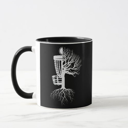 Disk golf basket disk golf tree disk golf mug