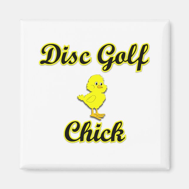 Disk Golf Chick Magnet (Front)