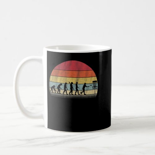 Disk Golf Gift Retro Evolution Disk Golf Coffee Mug