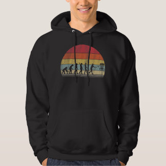 Disk Golf Gift Retro Evolution Disk Golf Hoodie